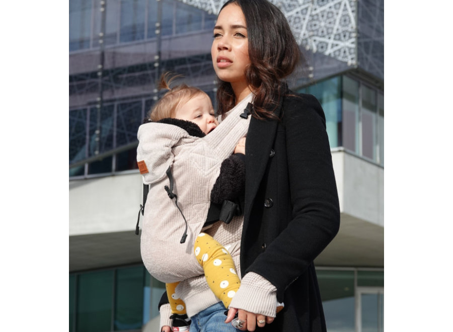 ByKay Draagzak CC ribbed velvet almond