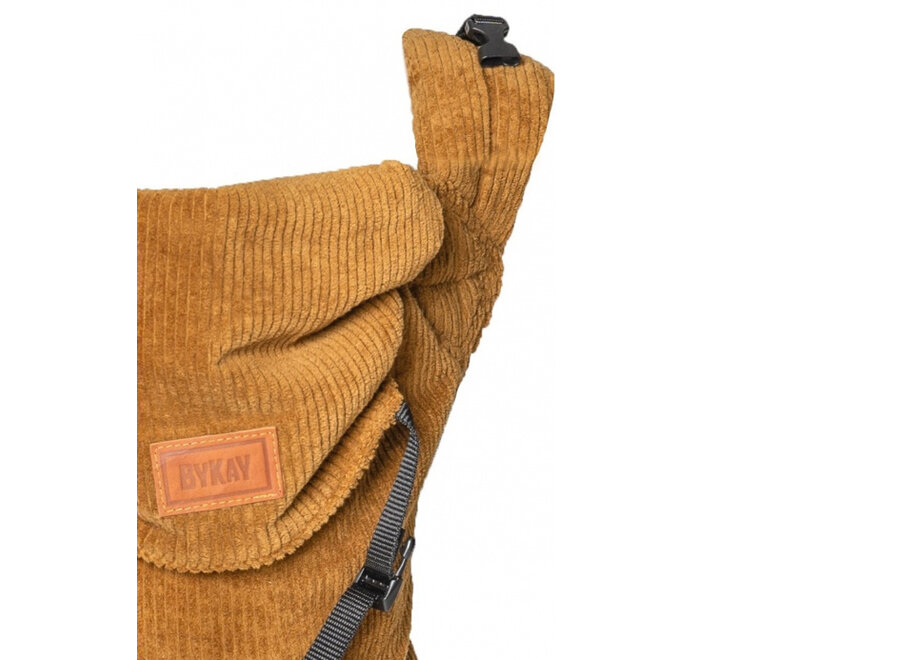 ByKay Draagzak CC  ribbed velvet mustard