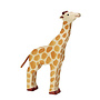 Holztiger Giraffe hoofd omhoog