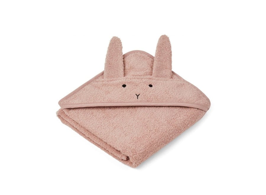 Liewood Albert hooded towel Rabbit Rose