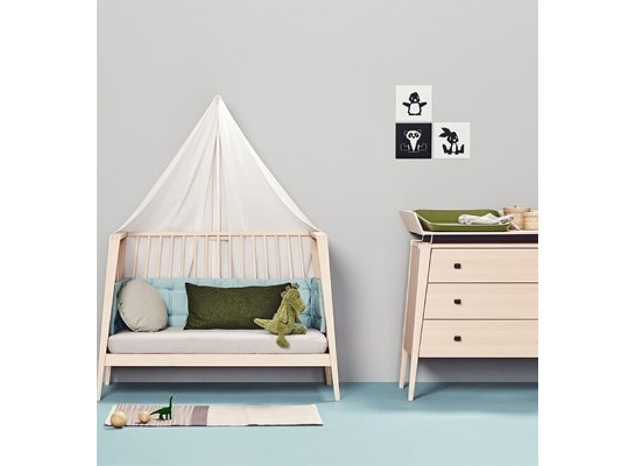 Leander baby cot beech