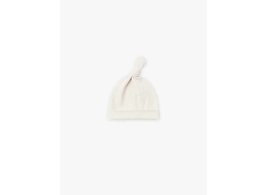 QM Knotted baby hat ivory