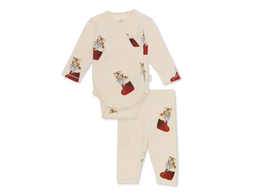 Konges slojd Christmas newborn set Xmas Kitty