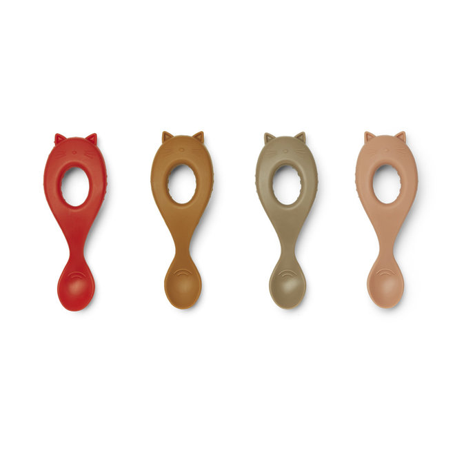 Liewood Liva silicone spoon 4-pack Multi mix