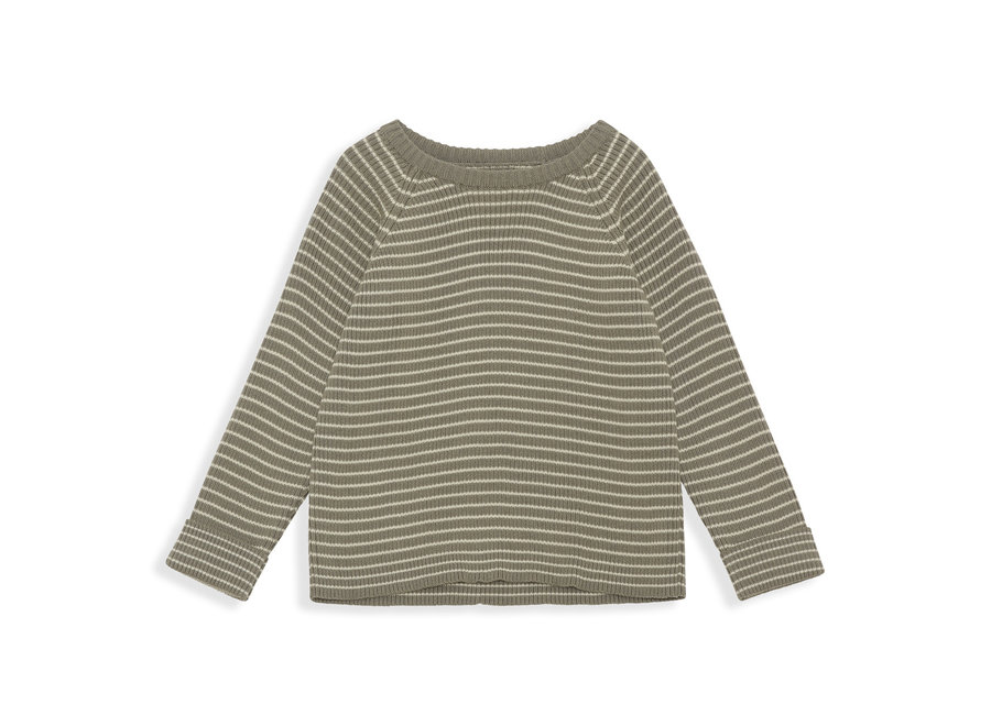 Konges Sløjd meo knit o-neck laurel oak