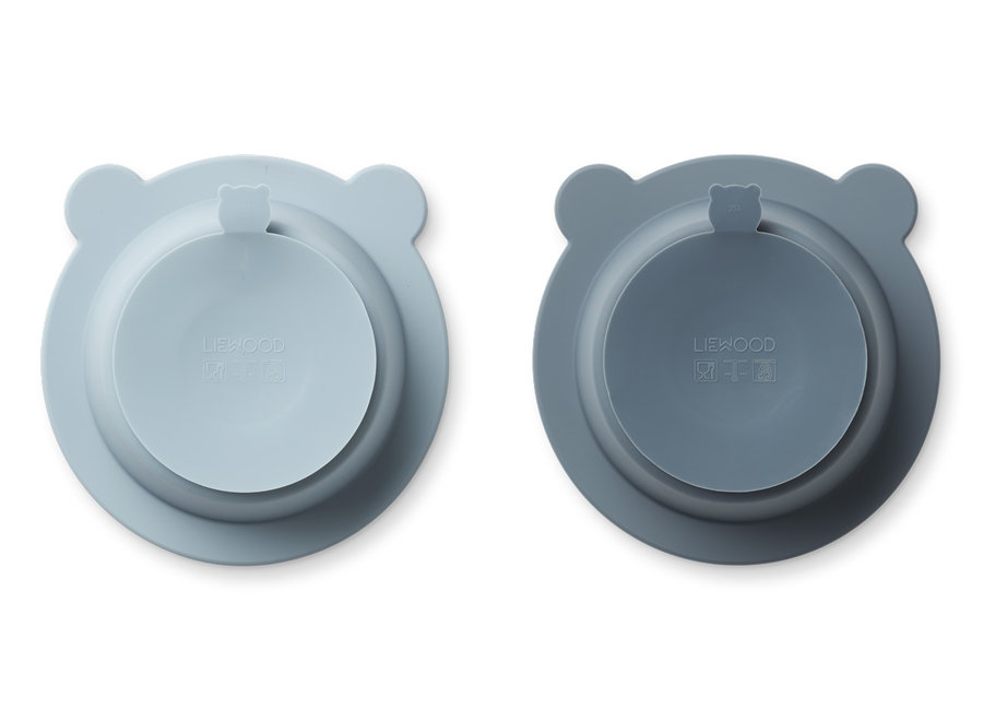 Liewood Peony suction bowl blue mix