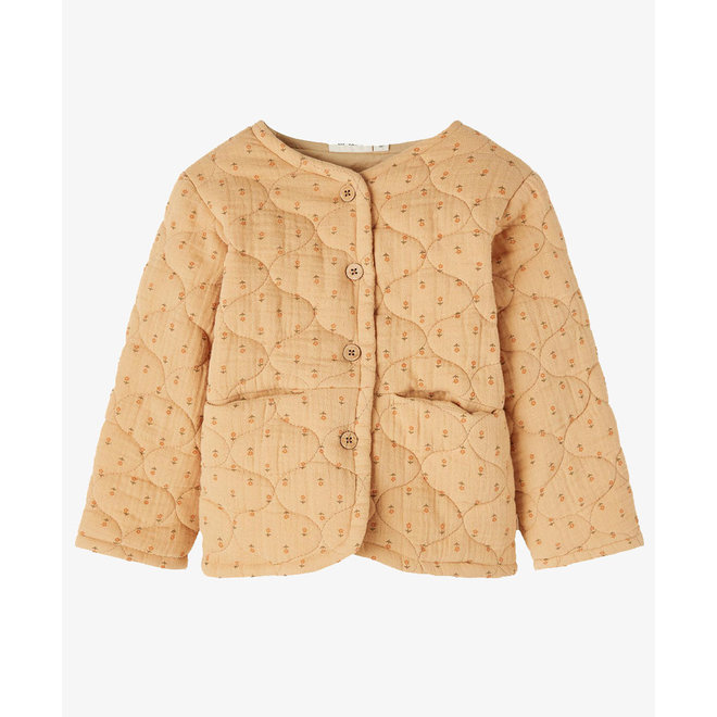 Lil' Atelier Nbfdahlia Short Loose Quilt Jacket Croissant
