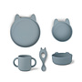 Liewood Vivi dinnerset Rabbit blue sea
