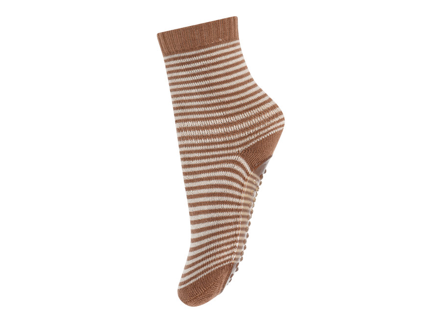 MP Denmark Vilde socks with anti-slip Peacan Pie