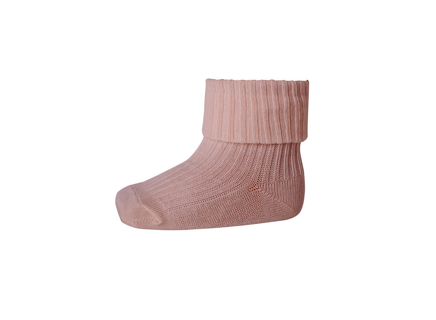 MP Denmark Cotton rib baby socks Rose Grey