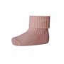 MP Denmark Cotton rib baby socks Rose Grey