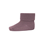 MP Denmark Wool rib baby socks Dark Purple Dove