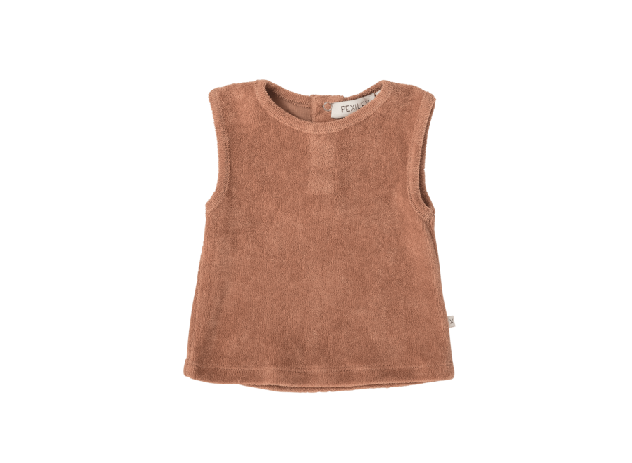 Pexi Lexi Terry Tanktop Brown