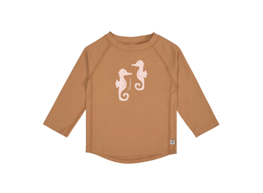 Lässig UV-zwemshirt ls Seahorse caramel