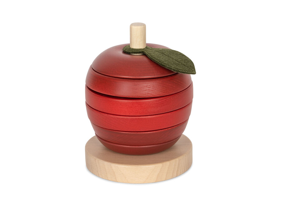 Konges Slojd Stacking Apple Fsc Dark Red/Moonlight