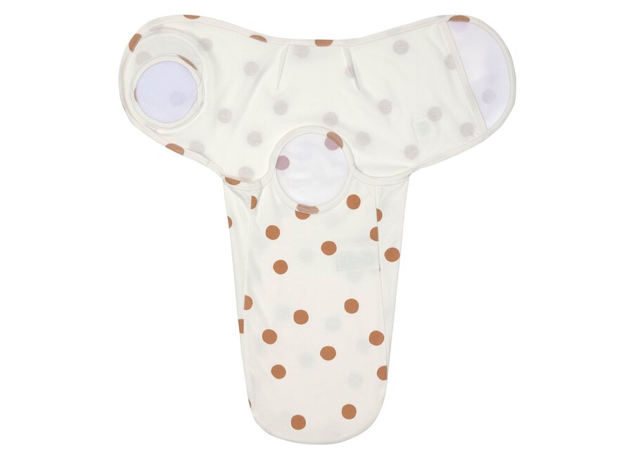 Lassig swaddle bag dots milky