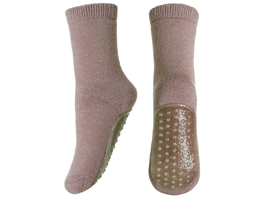 MP Denmark Wool socks - anti-slip Wood Rose