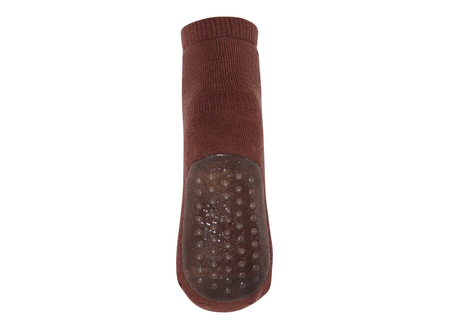 MP Denmark Wool socks - anti-slip Hot Chocolate