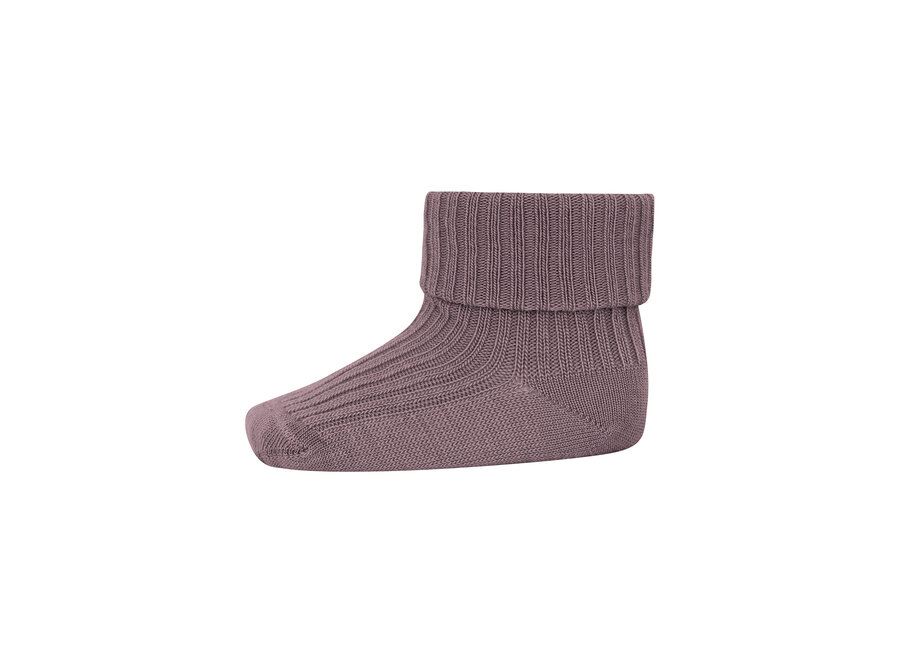 MP Denmark Wool rib socks Dark Purple Dove