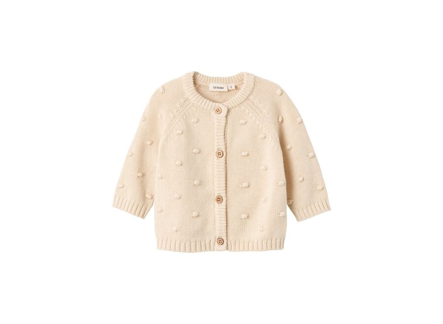 Lil' Atelier Gable Ls Knit Card Lil Fog