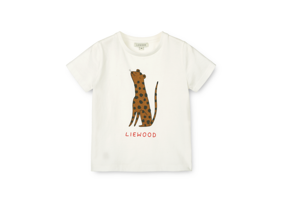 Liewood Apia SS T-shirt Leopard / Crisp white
