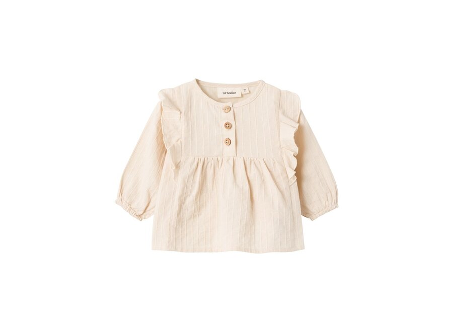 Lil' Atelier Tiba Ls Loose Shirt Lil Fog