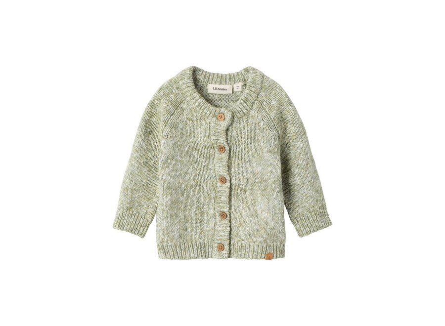 Lil' Atelier Solvej Ls Knit Card Loden Green