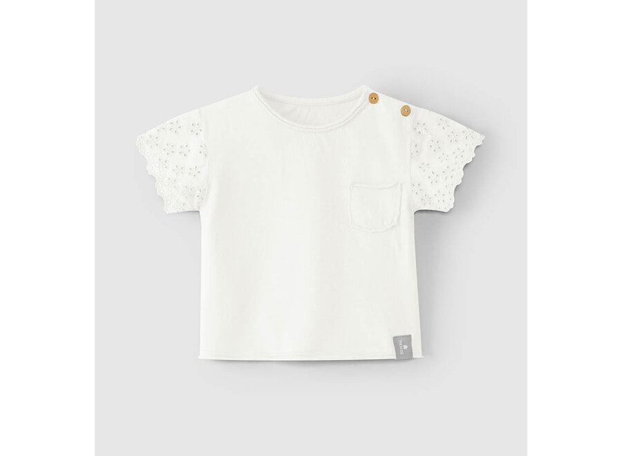 Snug T-shirt kant Off-white