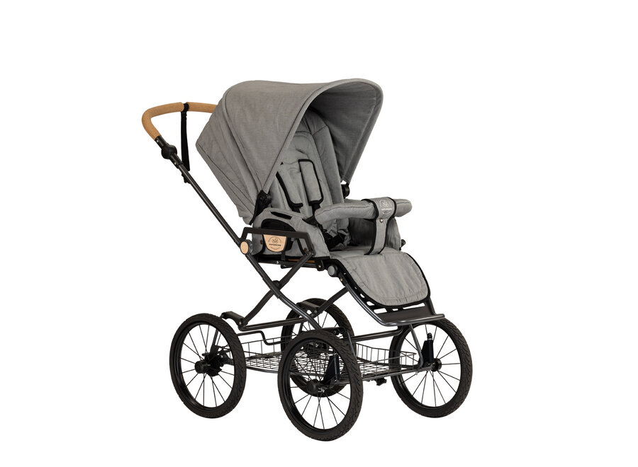 Naturkind kinderwagen IDA Grey melange VEGAN