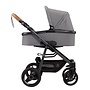 Naturkind kinderwagen Lux Evo + Reiswieg Grey melange VEGAN