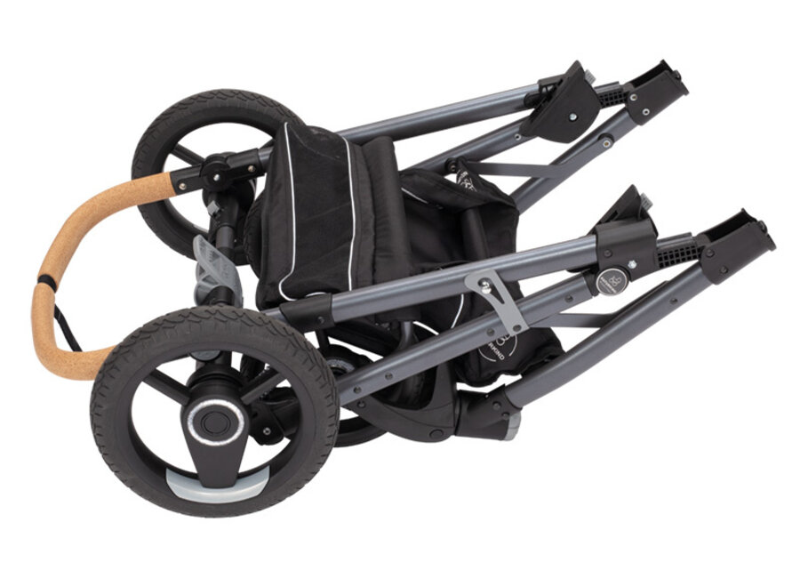 Naturkind kinderwagen Lux Evo + Reiswieg Graphit