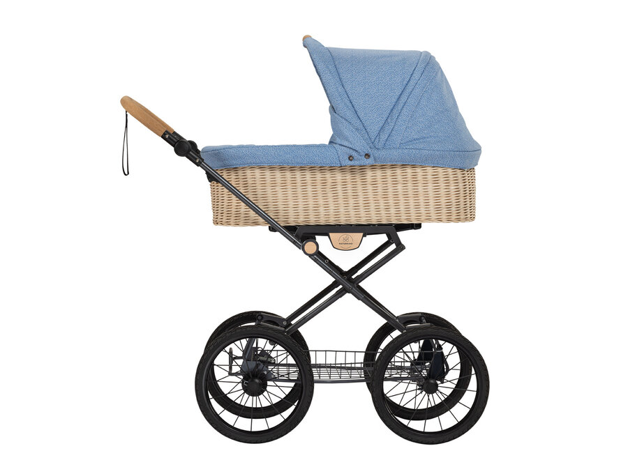 Naturkind kinderwagen IDA + Gevlochten reiswieg Topas