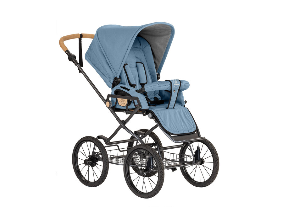 Naturkind kinderwagen IDA + Gevlochten reiswieg Topas