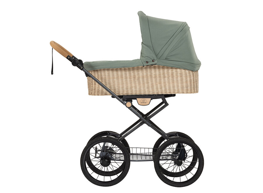 Naturkind kinderwagen IDA + Gevlochten reiswieg Jade