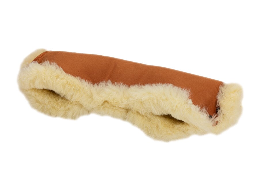 Naturkind Kinderwagen handwarmer lamsvel - Terracotta