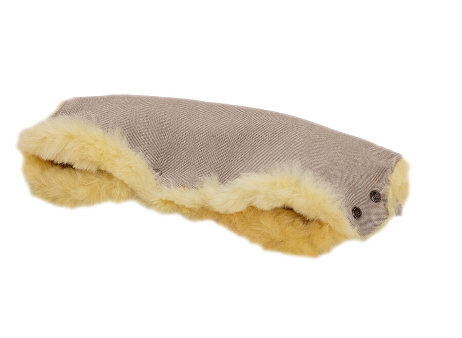 Naturkind Kinderwagen handwarmer lamsvel - Sand