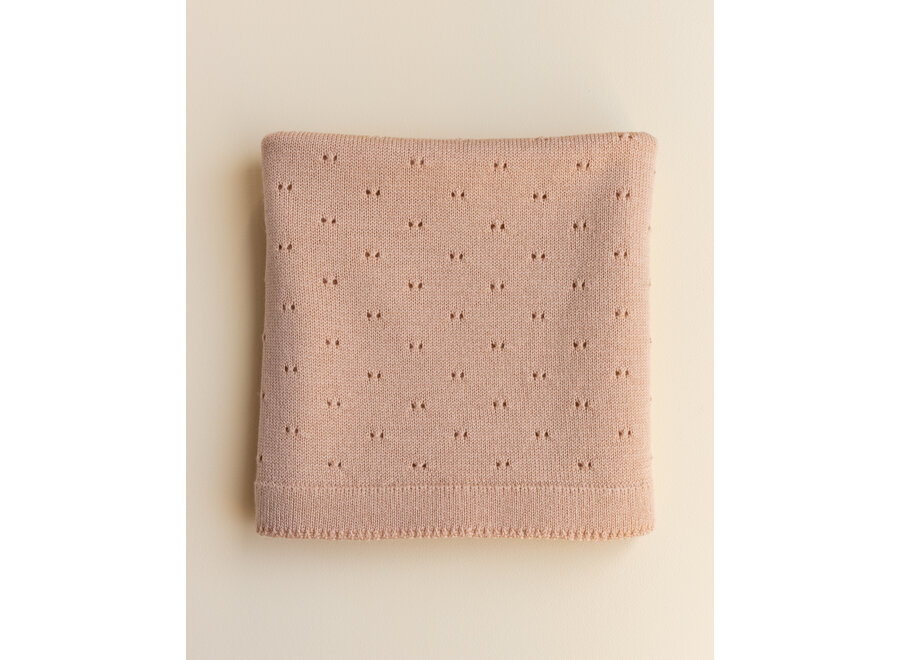 Hvid Blanket Bibi Apricot