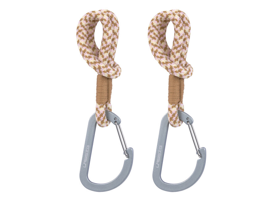 Lässig Stroller Hooks 2 pcs camel/lavender