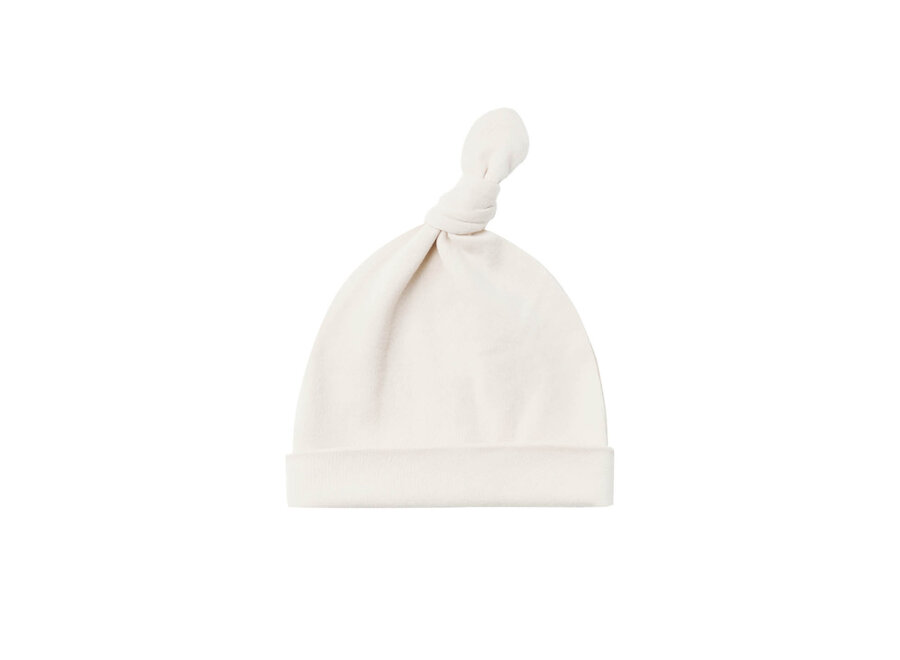 QM Knotted Baby Hat Ivory