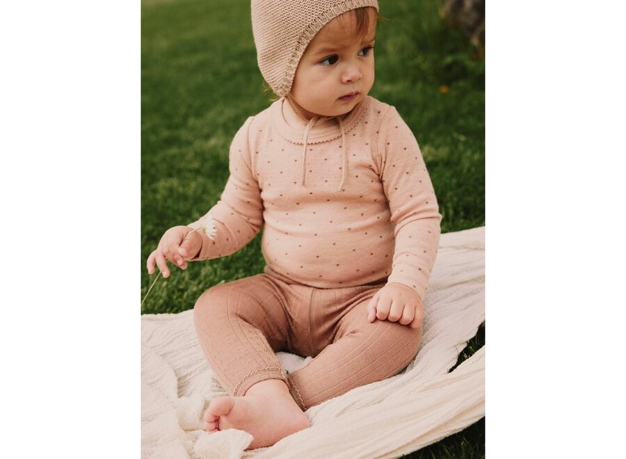 Lil' Atelier Nava Ls Wool Body Lil Rugby Tan