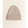 Hvid Fonzie beanie sand 0-6m