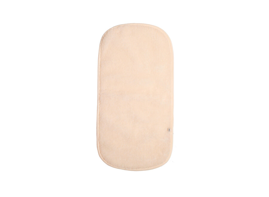 Alwero wollen matras beschermer wieg 80x42 beige