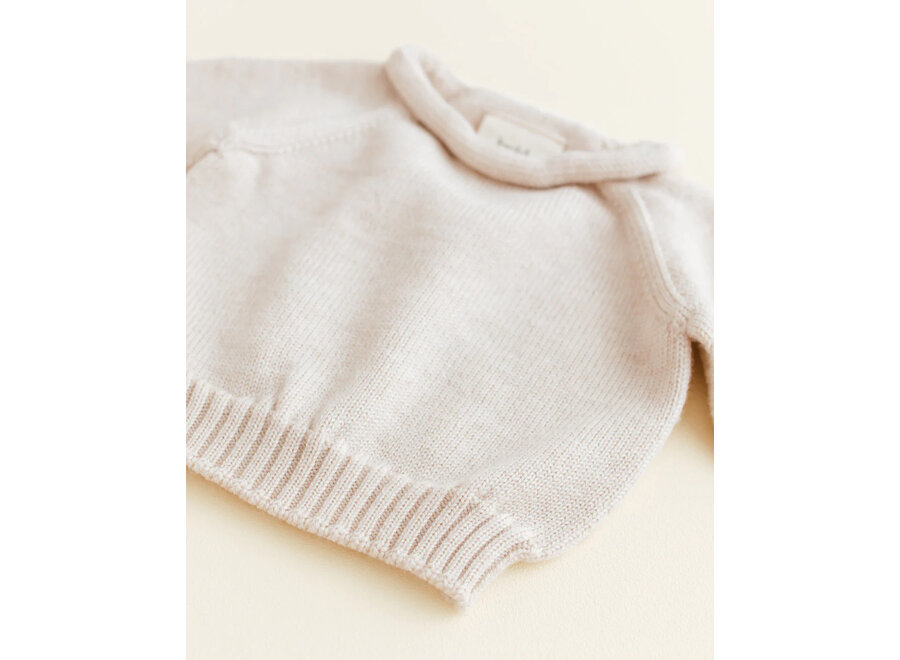 Hvid Sweater Georgette Cream