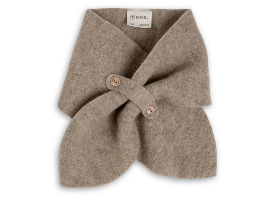 Engel Natur wolfleece sjaal walnut