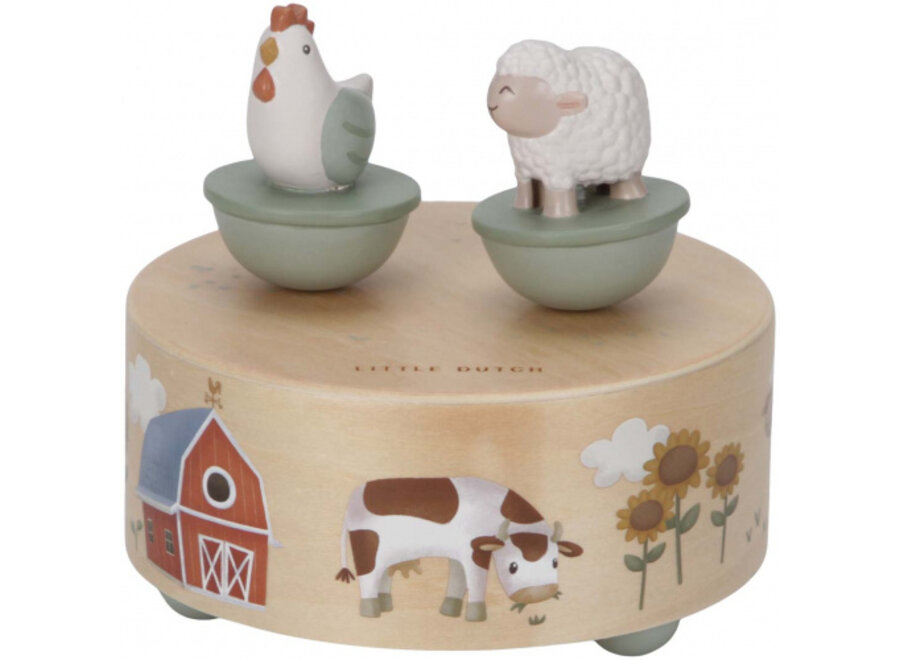 LD Houten muziekdoosje Little Farm