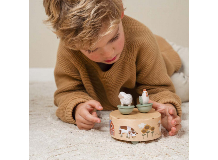 LD Houten muziekdoosje Little Farm