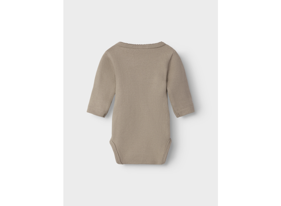 Lil' Atelier Thoro Hir Ls Slim Body Grey