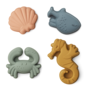Liewood Gill Zandvormpjes 4p Sea creature / Sandy