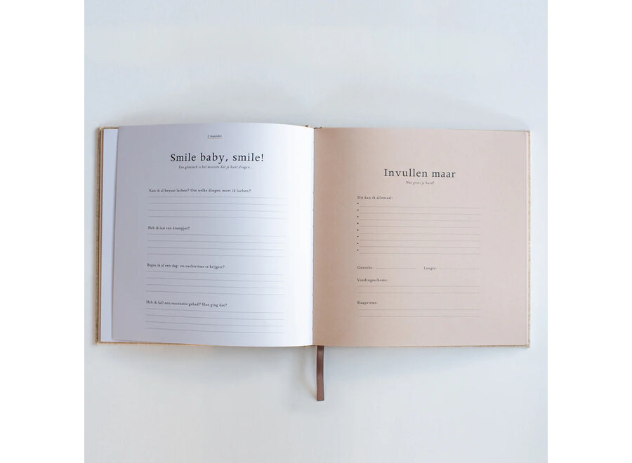 Leukigheidjes Eerste jaar invulboek linnen