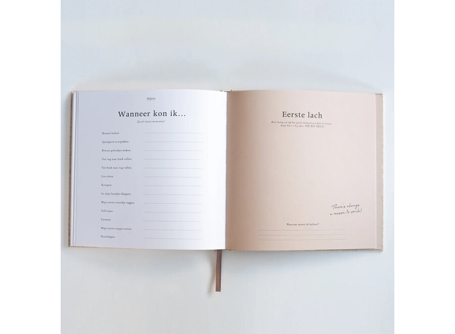 Leukigheidjes Eerste jaar invulboek linnen